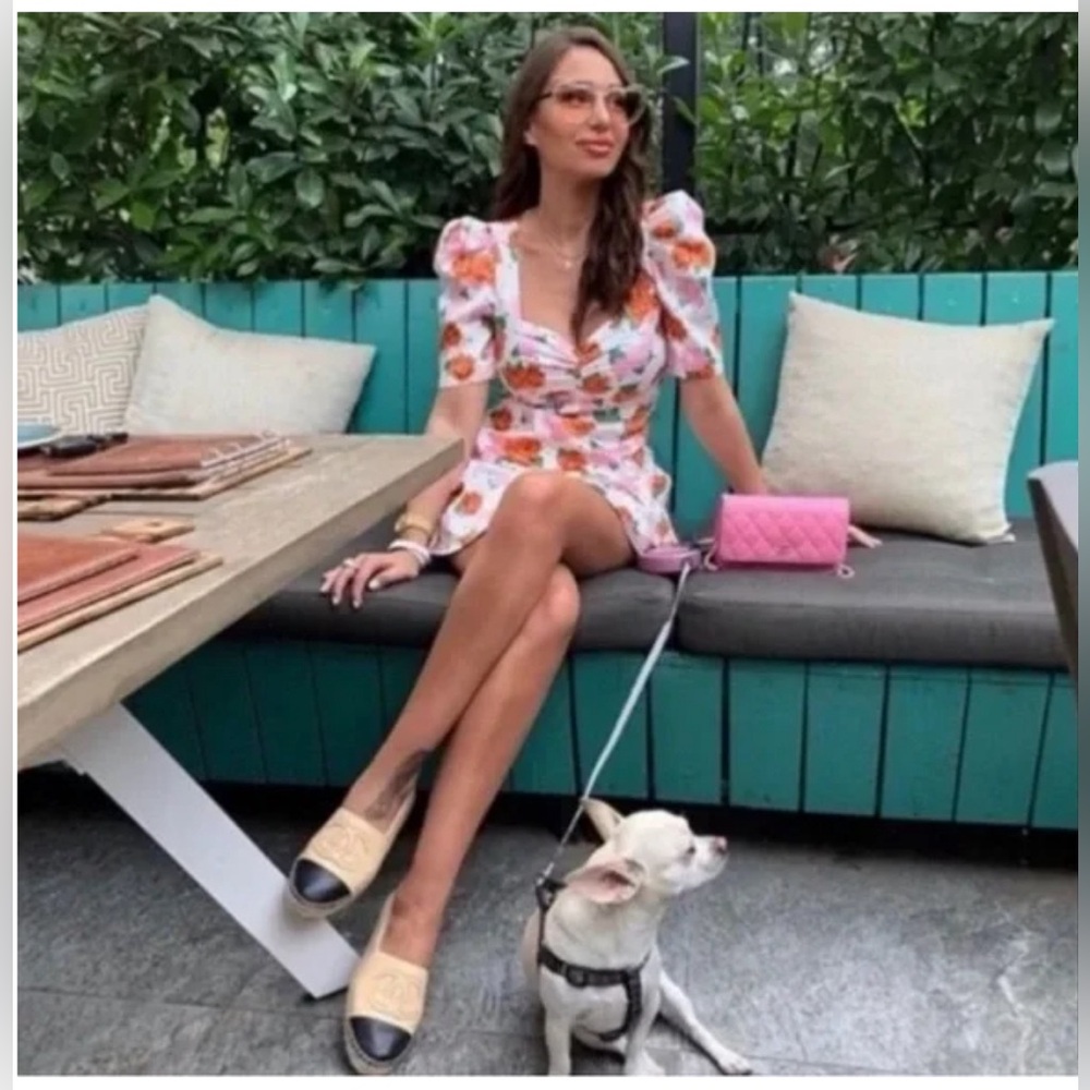 Zara Blogger Favorite Puff Sleeve Floral Dress